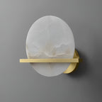 Vicky Alabaster Wall Sconce Round