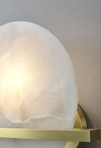 Vicky Alabaster Wall Sconce Round