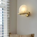 Vicky Alabaster Wall Sconce Round
